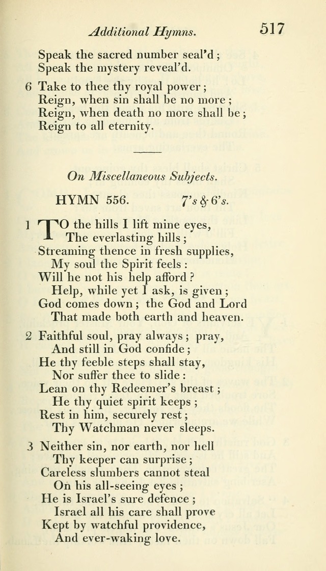 A Collection of Hymns, for the Use of the People Called Methodists, with a Supplement page 519