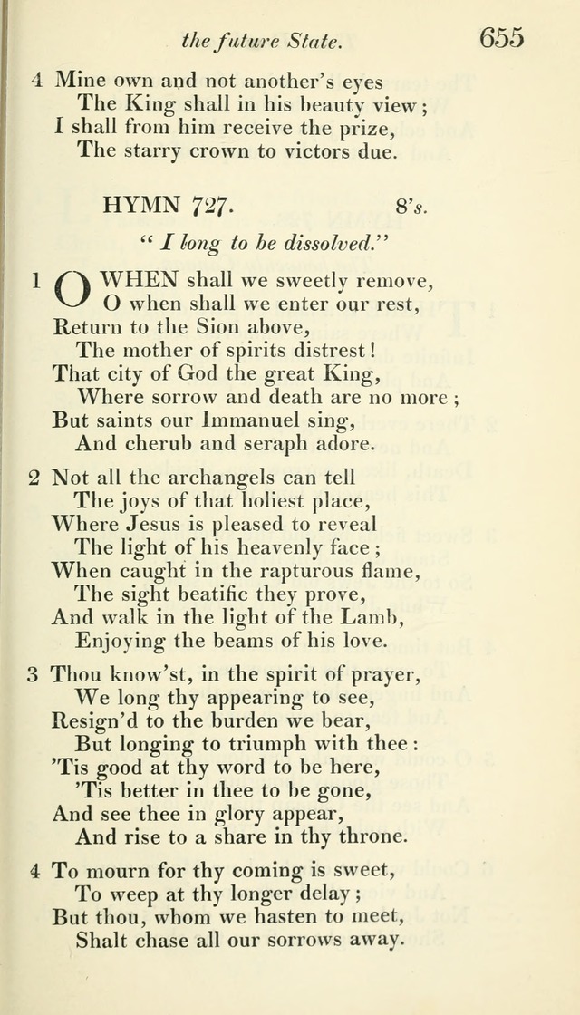 A Collection of Hymns, for the Use of the People Called Methodists, with a Supplement page 657