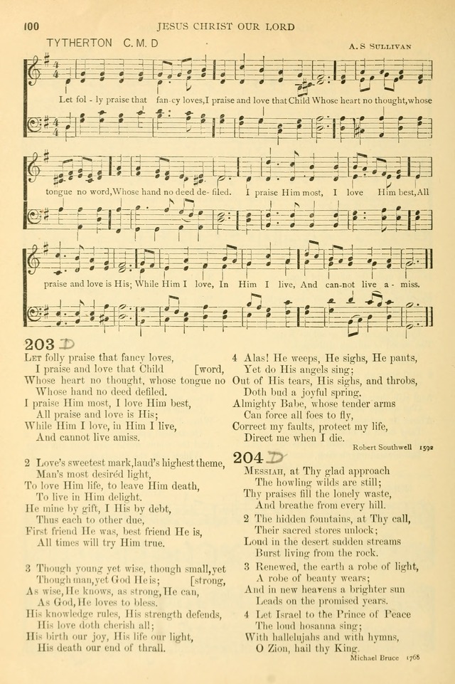 The Church Hymnary: a collection of hymns and tunes for public worship page 100