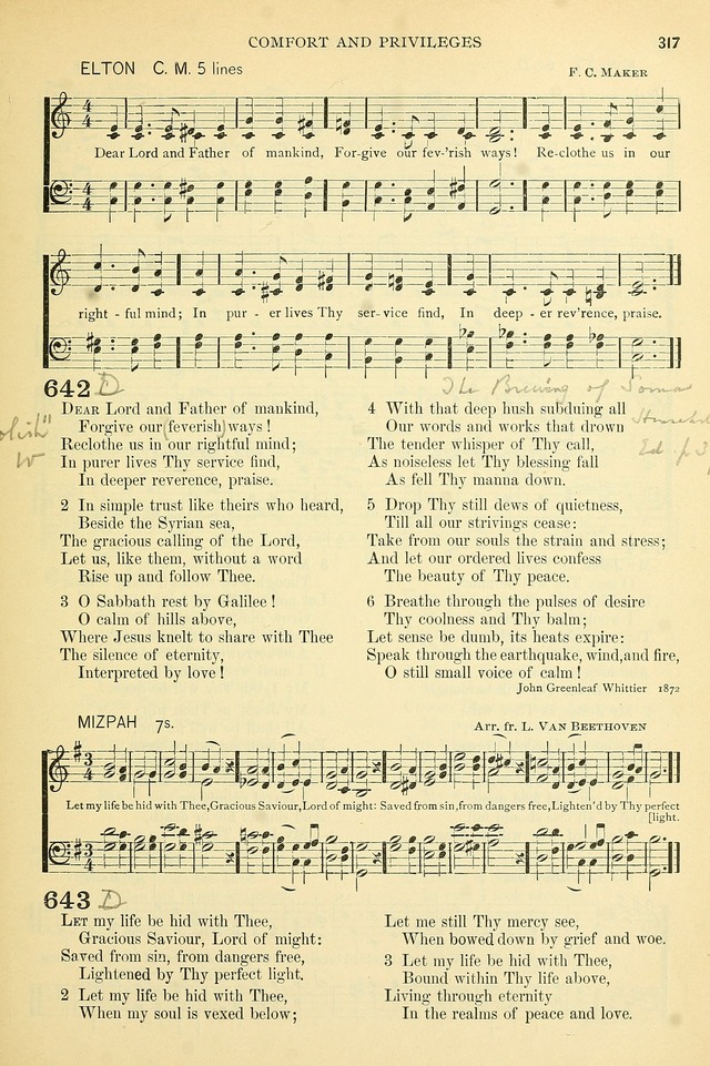 The Church Hymnary: a collection of hymns and tunes for public worship page 317
