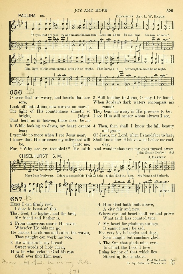 The Church Hymnary: a collection of hymns and tunes for public worship page 325