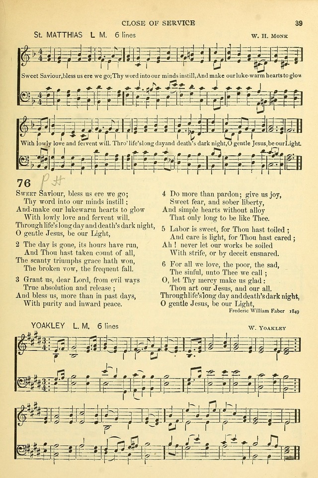 The Church Hymnary: a collection of hymns and tunes for public worship page 39