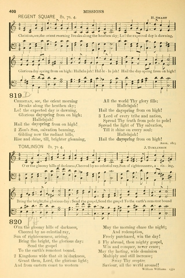 The Church Hymnary: a collection of hymns and tunes for public worship page 400