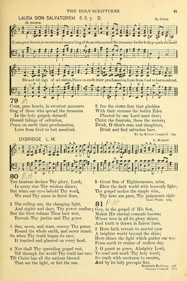 The Church Hymnary: a collection of hymns and tunes for public worship page 41