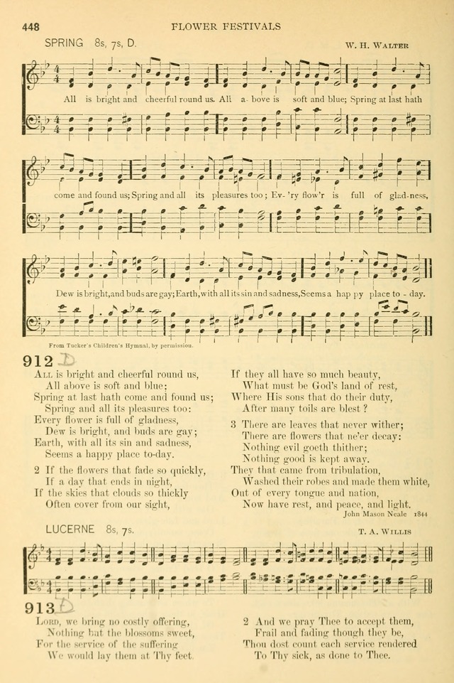 The Church Hymnary: a collection of hymns and tunes for public worship page 448