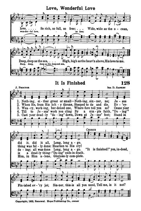 Choice Hymns of the Faith page 117