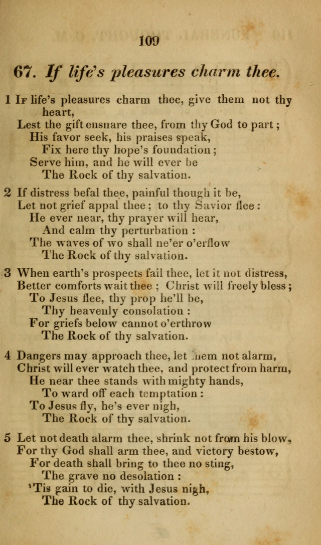 The Christian Lyre: Vol I (8th ed. rev.) page 109