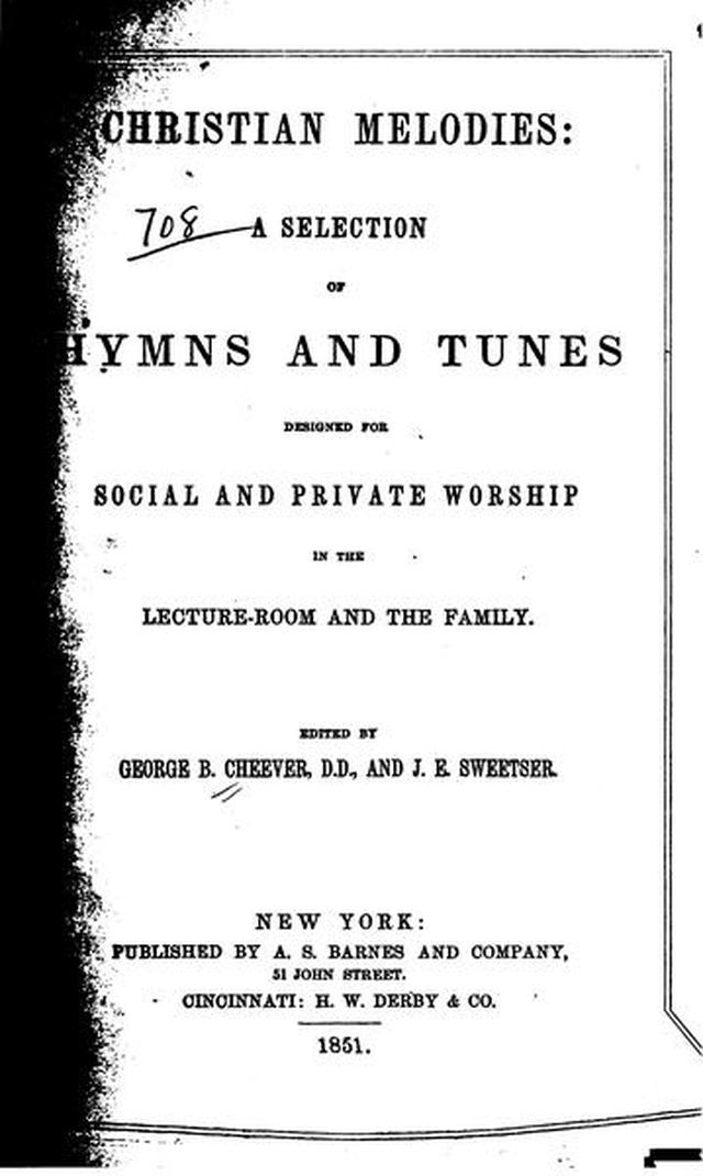 Christian Melodies: a selection of hymns and tunes designed for social and private worship in the lecture-room and the family page v