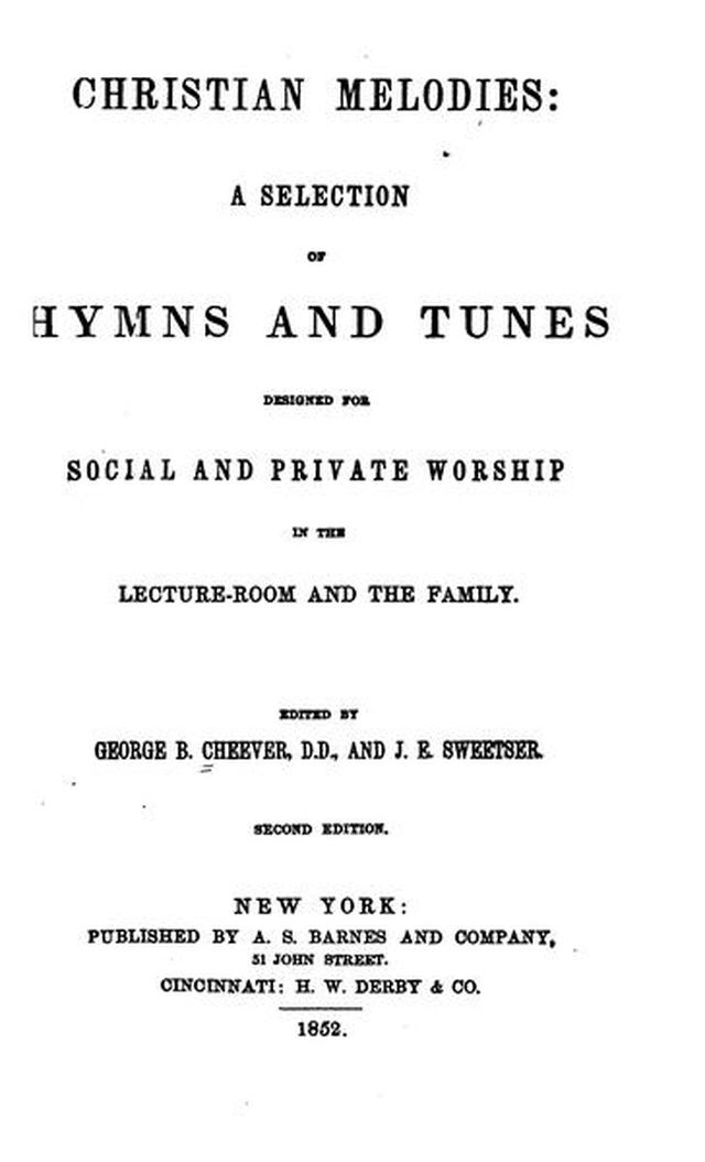 Christian Melodies: a selection of hymns and tunes designed for social and private worship in the lecture-room and the family (2nd ed.) page vii