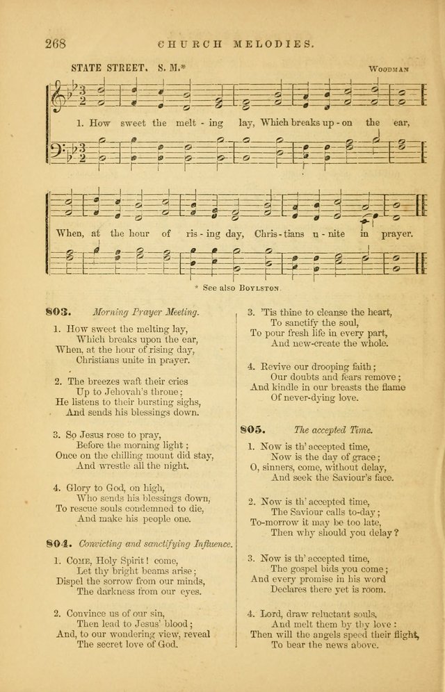 Church Melodies: collection of psalms and hymns, with appropriate music. For the use of congregations. page 270