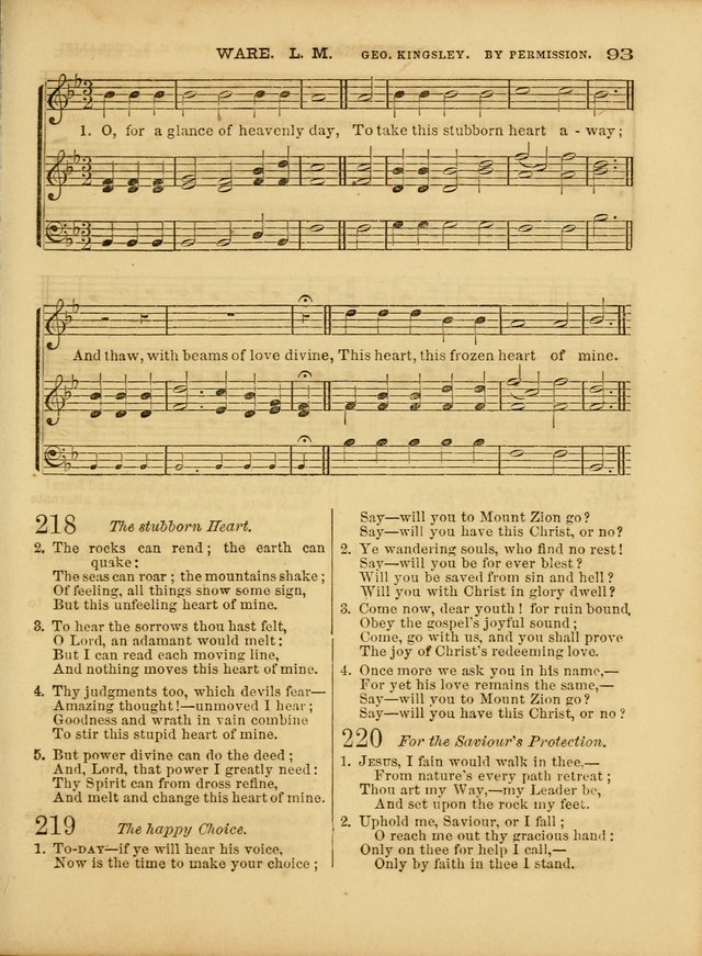 Cottage Melodies; a hymn and tune book, for prayer and social meetings and the home circle page 100