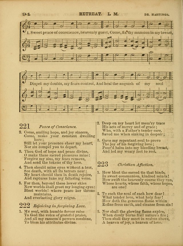 Cottage Melodies; a hymn and tune book, for prayer and social meetings and the home circle page 101