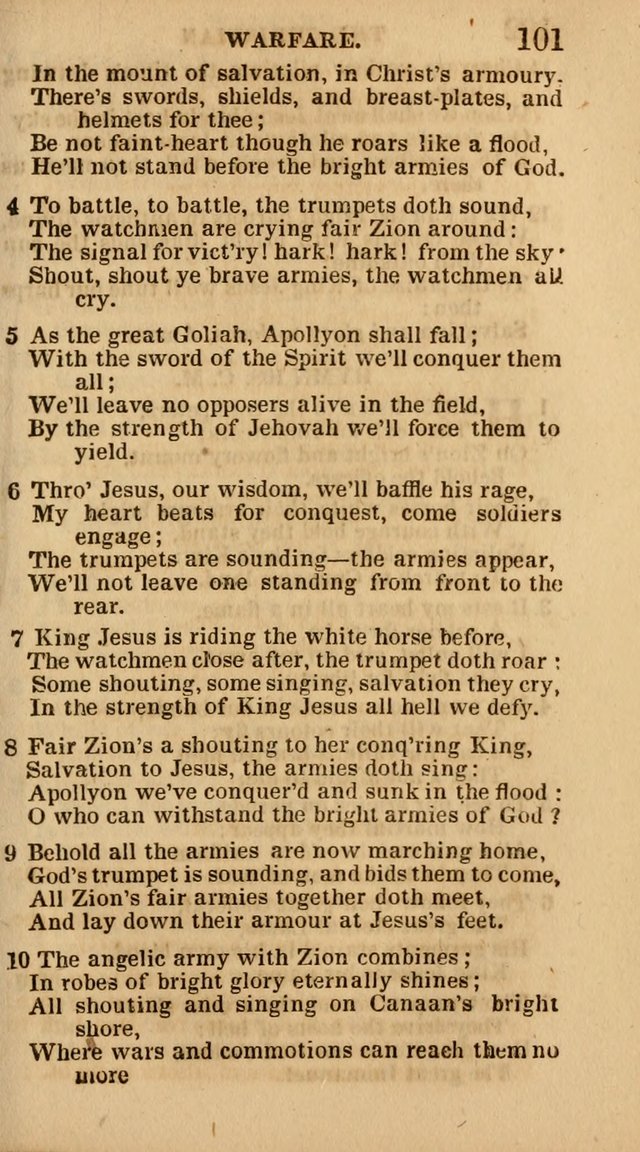 The Camp-Meeting Chorister: or, a collection of hymns and spiritual songs, for the pious of all denominations. To be sung at camp meetings, during revivals of religion, and on other occasions page 103