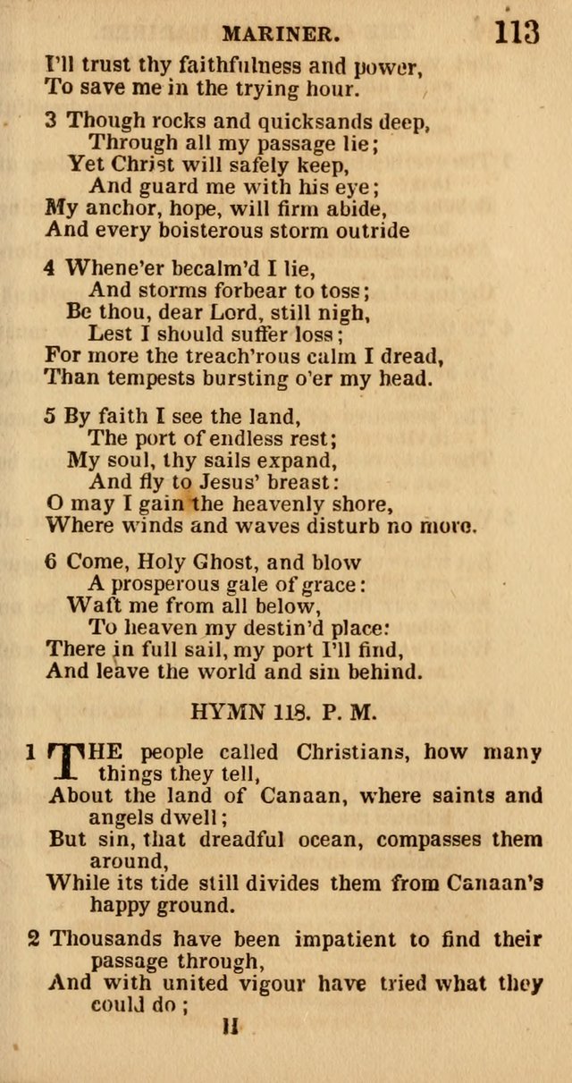 The Camp-Meeting Chorister: or, a collection of hymns and spiritual songs, for the pious of all denominations. To be sung at camp meetings, during revivals of religion, and on other occasions page 115