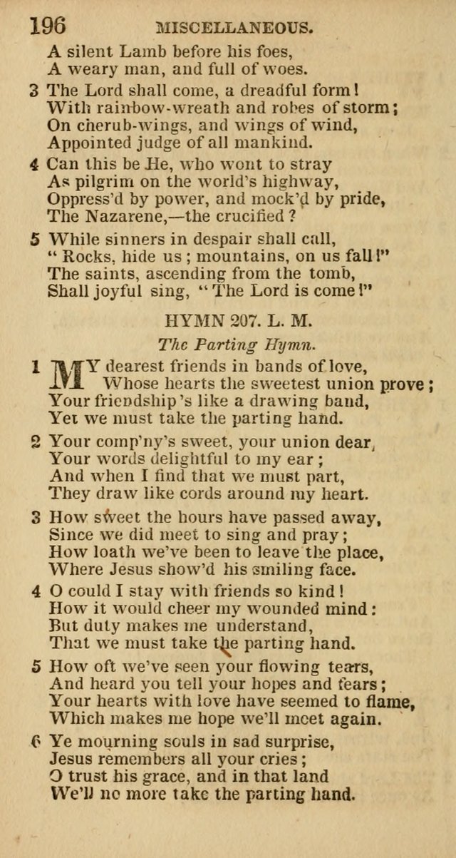 The Camp-Meeting Chorister: or, a collection of hymns and spiritual songs, for the pious of all denominations. To be sung at camp meetings, during revivals of religion, and on other occasions page 198