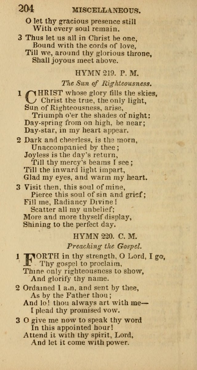 The Camp-Meeting Chorister: or, a collection of hymns and spiritual songs, for the pious of all denominations. To be sung at camp meetings, during revivals of religion, and on other occasions page 206