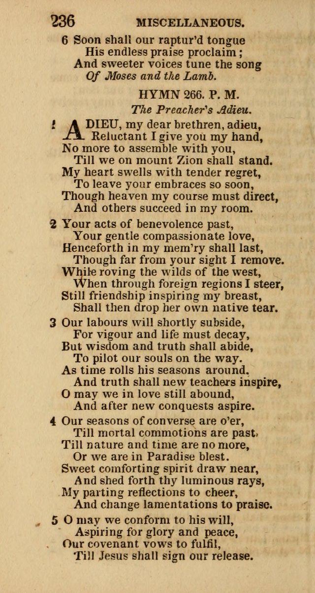 The Camp-Meeting Chorister: or, a collection of hymns and spiritual songs, for the pious of all denominations. To be sung at camp meetings, during revivals of religion, and on other occasions page 238