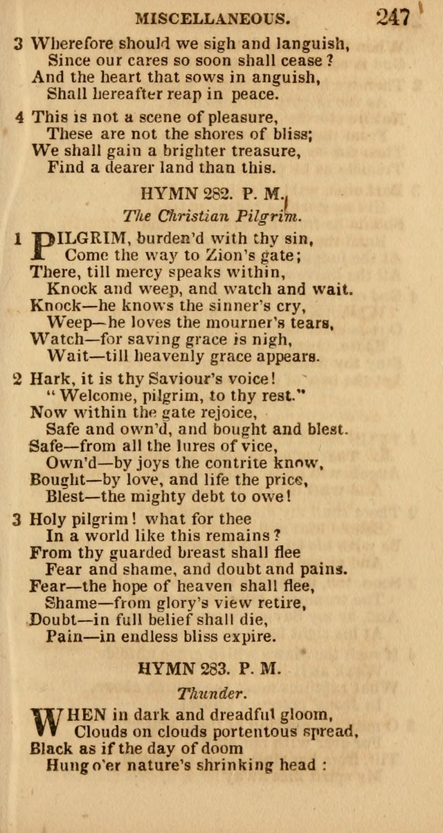 The Camp-Meeting Chorister: or, a collection of hymns and spiritual songs, for the pious of all denominations. To be sung at camp meetings, during revivals of religion, and on other occasions page 249