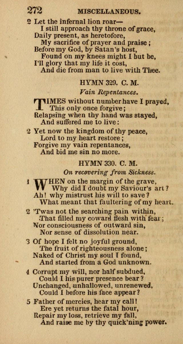 The Camp-Meeting Chorister: or, a collection of hymns and spiritual songs, for the pious of all denominations. To be sung at camp meetings, during revivals of religion, and on other occasions page 274