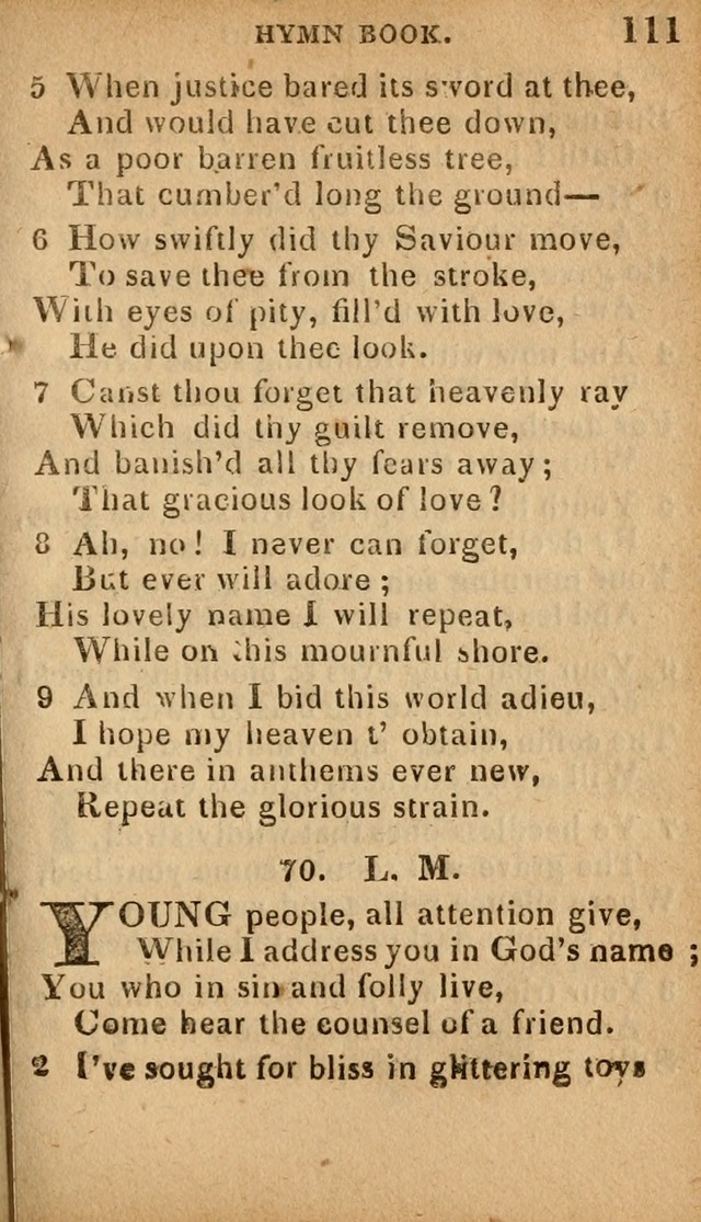 The Camp Meeting Hymn Book: containing the most approved hymns and spiritual songs Used by the Methodist Connexion in the United States page 113