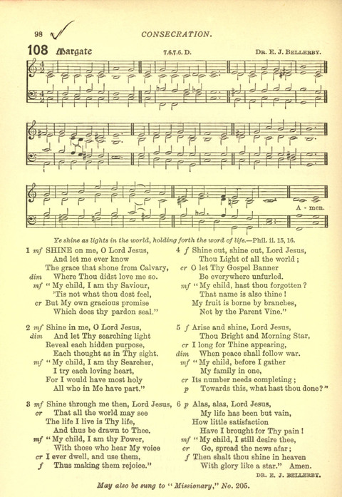 The Church Missionary Hymn Book page 96