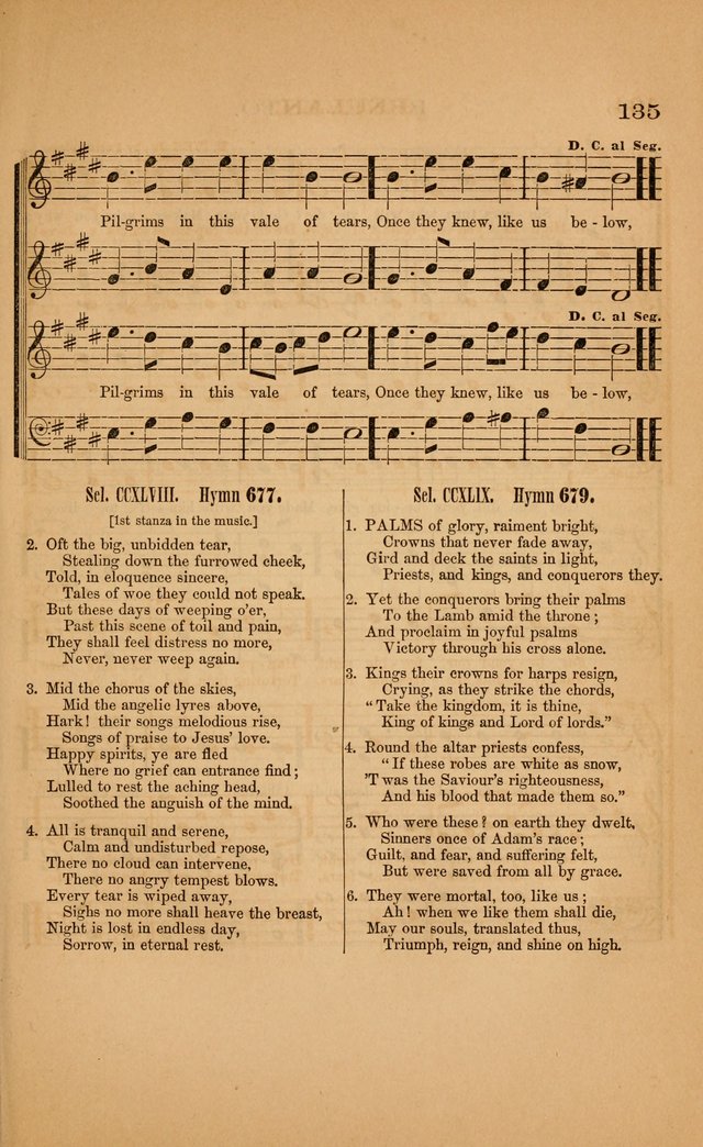 Church music: with selections for the ordinary occasions of public and social worship, from the Psalms and hymns of the Presbyterian Church in the United States of America page 135