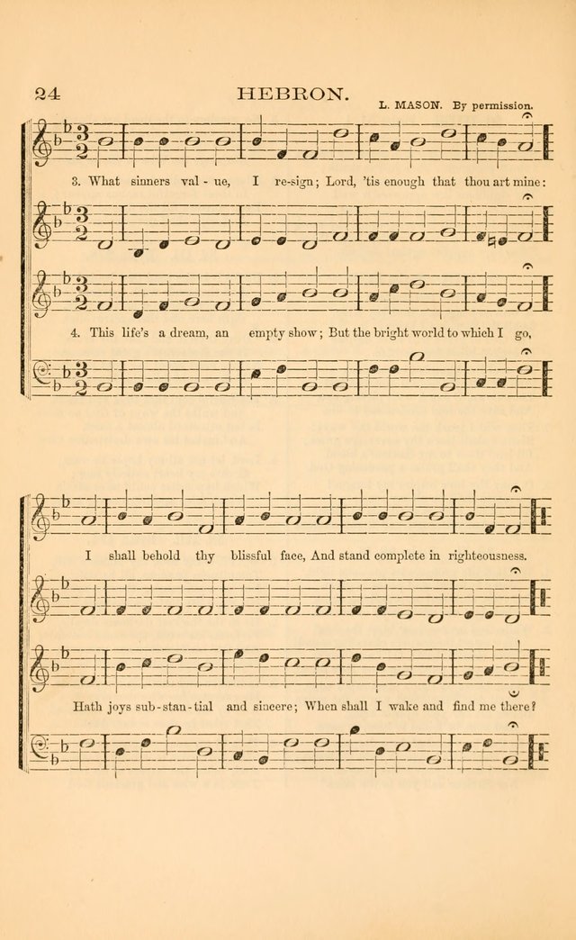 Church music: with selections for the ordinary occasions of public and social worship, from the Psalms and hymns of the Presbyterian Church in the United States of America page 24