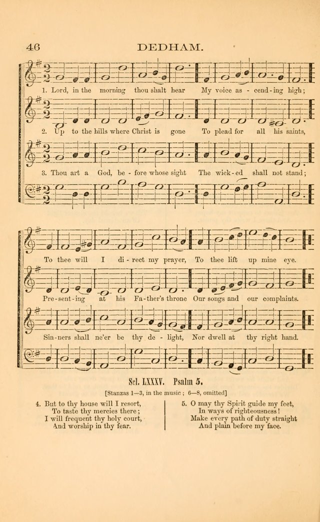 Church music: with selections for the ordinary occasions of public and social worship, from the Psalms and hymns of the Presbyterian Church in the United States of America page 46