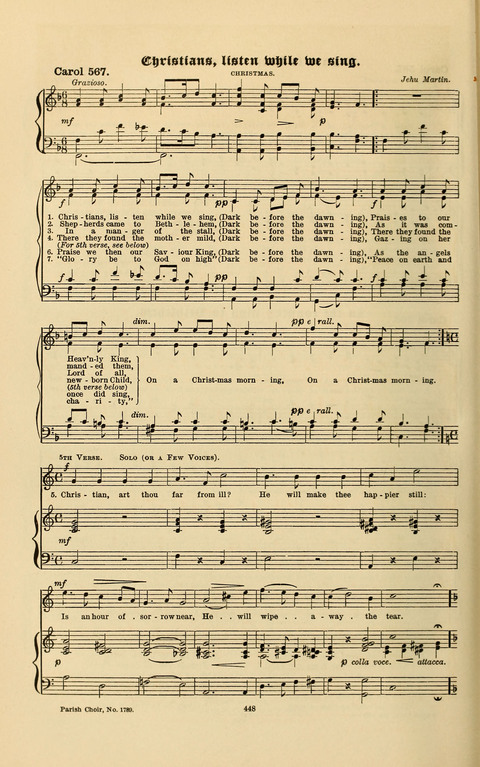 Carols Old and Carols New: for use at Christmas and other seasons of the Christian year page 454