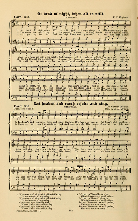 Carols Old and Carols New: for use at Christmas and other seasons of the Christian year page 560