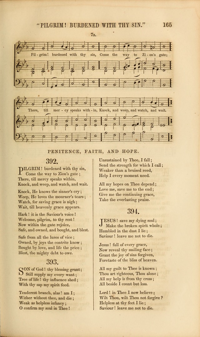 Church Pastorals, hymns and tunes for public and social worship page 165
