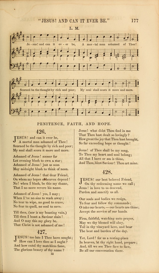 Church Pastorals, hymns and tunes for public and social worship page 177