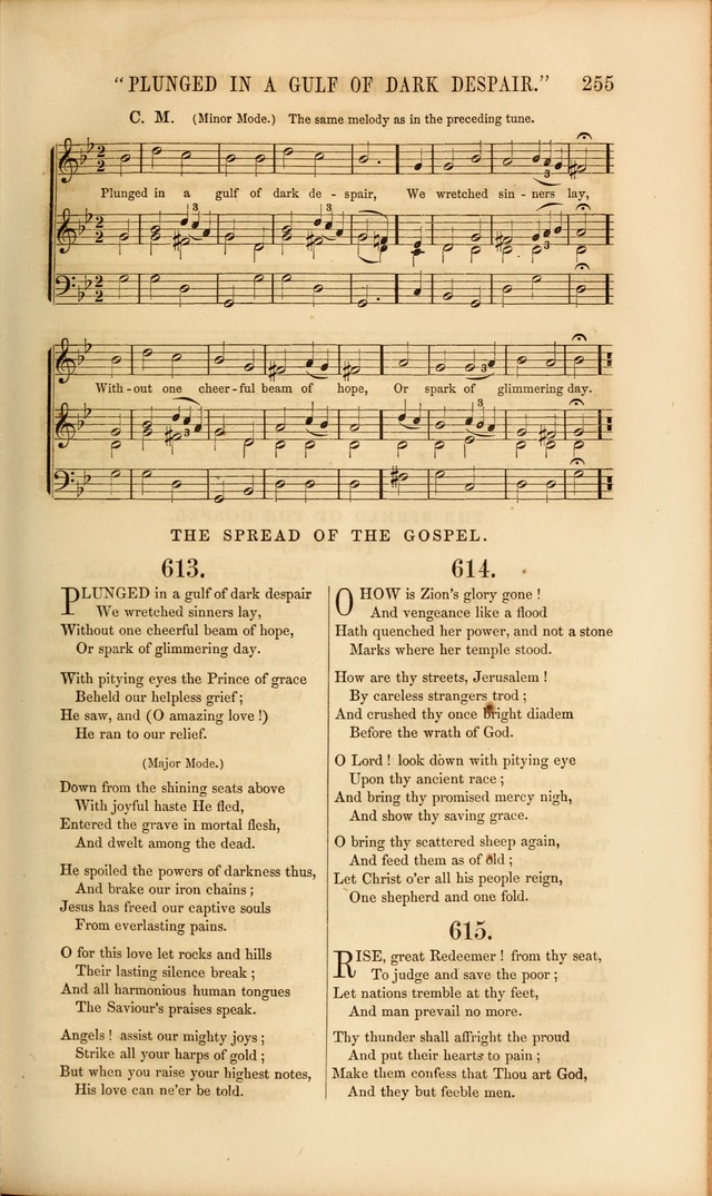 Church Pastorals, hymns and tunes for public and social worship page 255