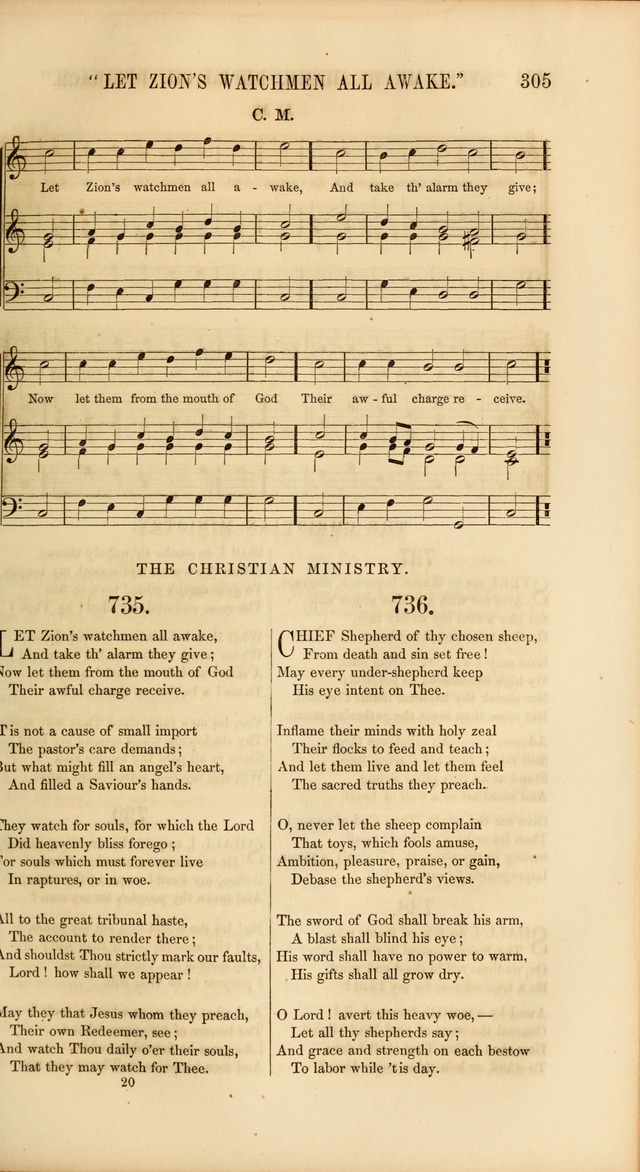Church Pastorals, hymns and tunes for public and social worship page 305