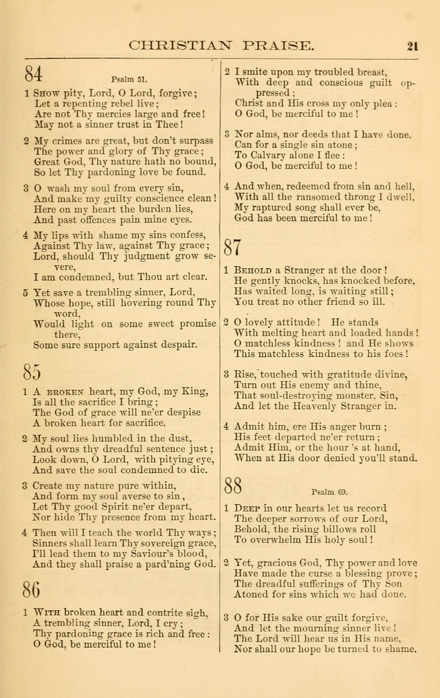 Christian Praise: hymns and tunes for the use of the Baptist churches page 38