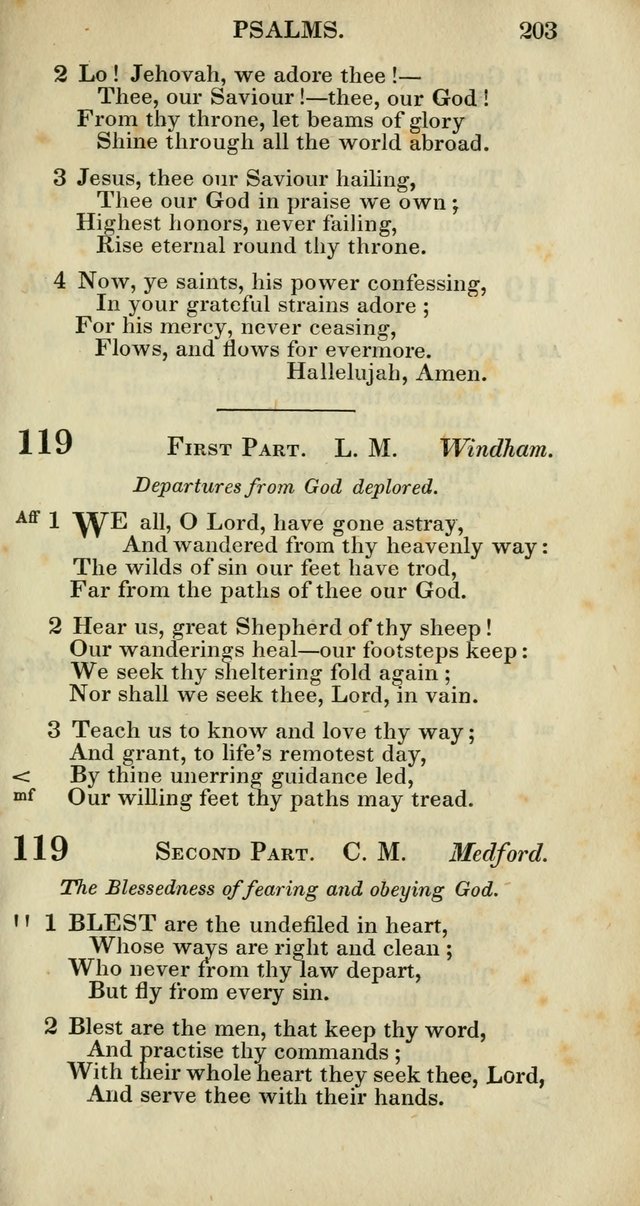 Church Psalmody: a Collection of Psalms and Hymns adapted to public worship page 206