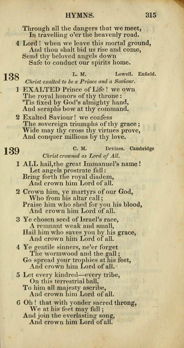 Church Psalmody: a Collection of Psalms and Hymns adapted to public worship page 318