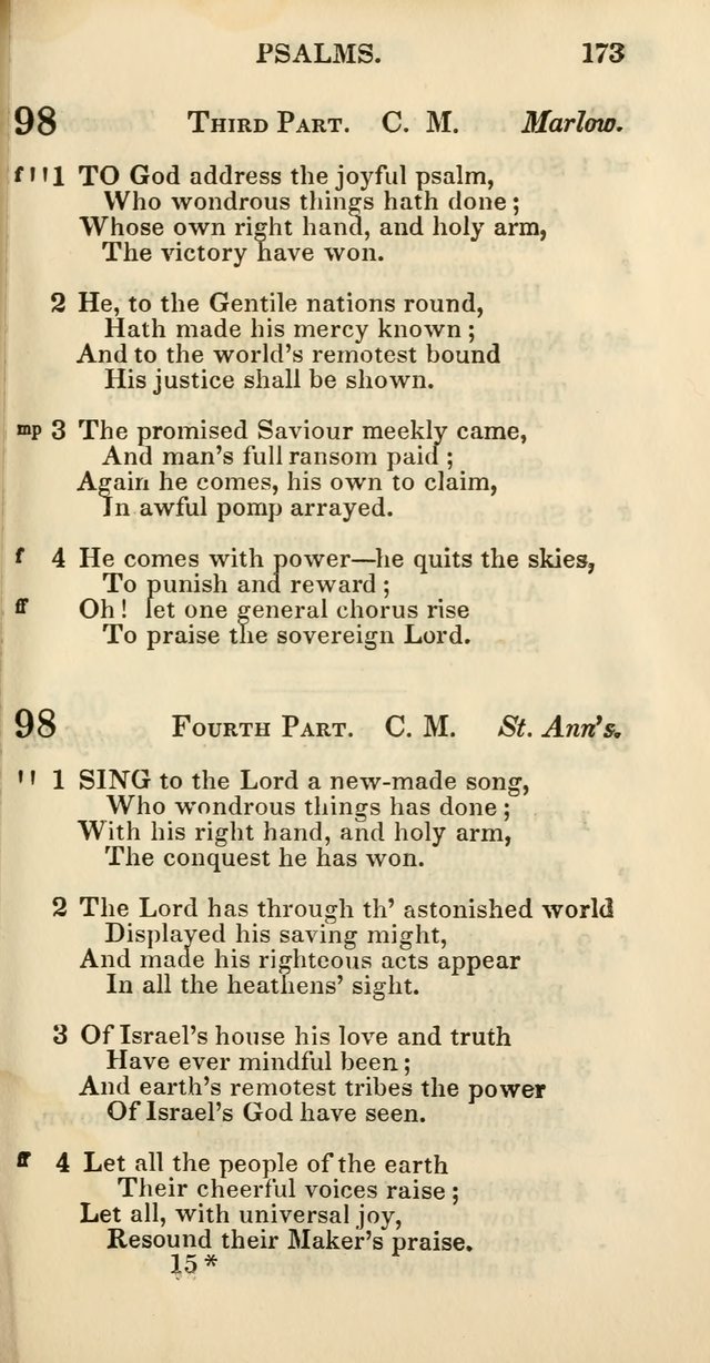 Church Psalmody: a Collection of Psalms and Hymns Adapted to Public Worship page 178