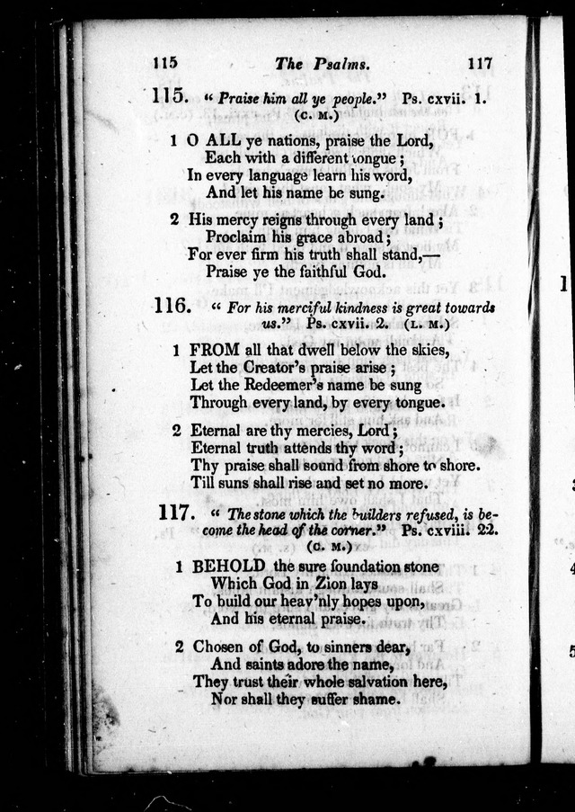 Church Psalmody: or, hymns for public worship, selected from Dr. Watts