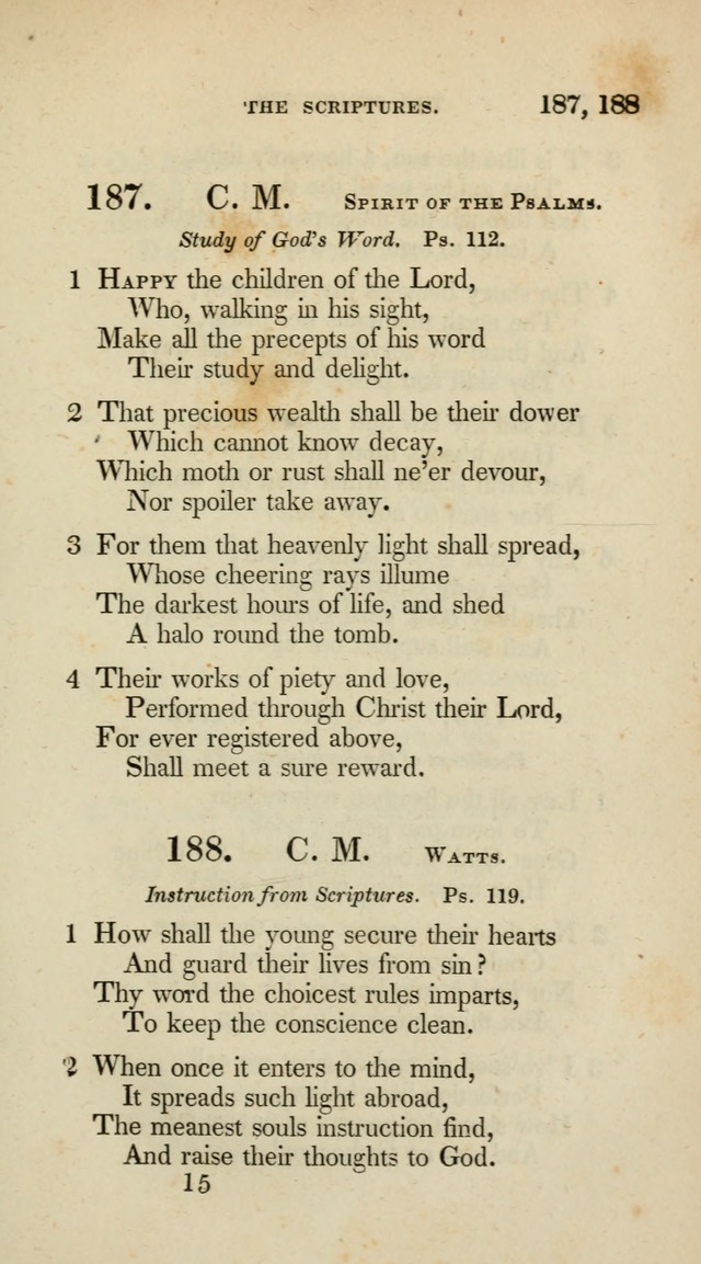 A Collection of Psalms and Hymns for Christian Worship (10th ed.) page 141