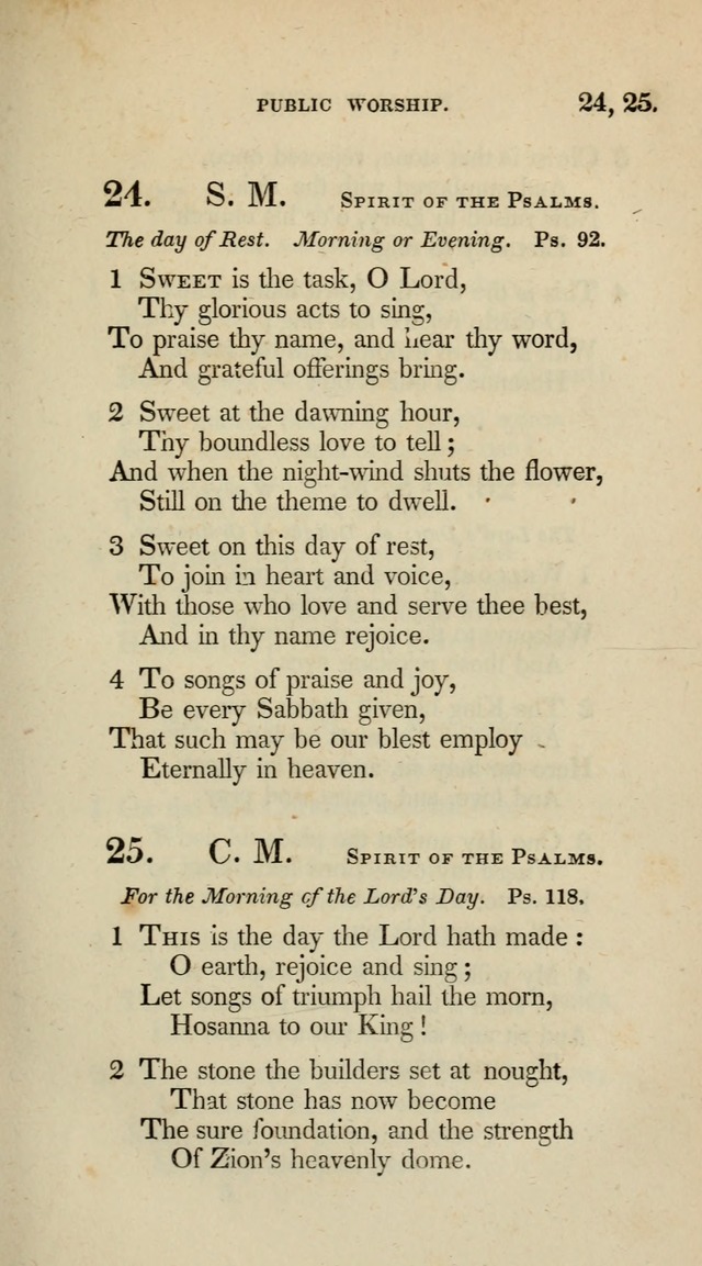 A Collection of Psalms and Hymns for Christian Worship (10th ed.) page 19