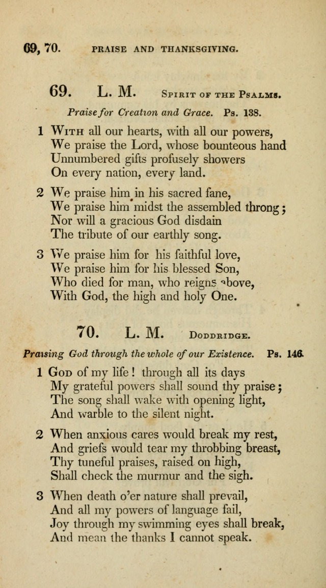A Collection of Psalms and Hymns for Christian Worship (10th ed.) page 50