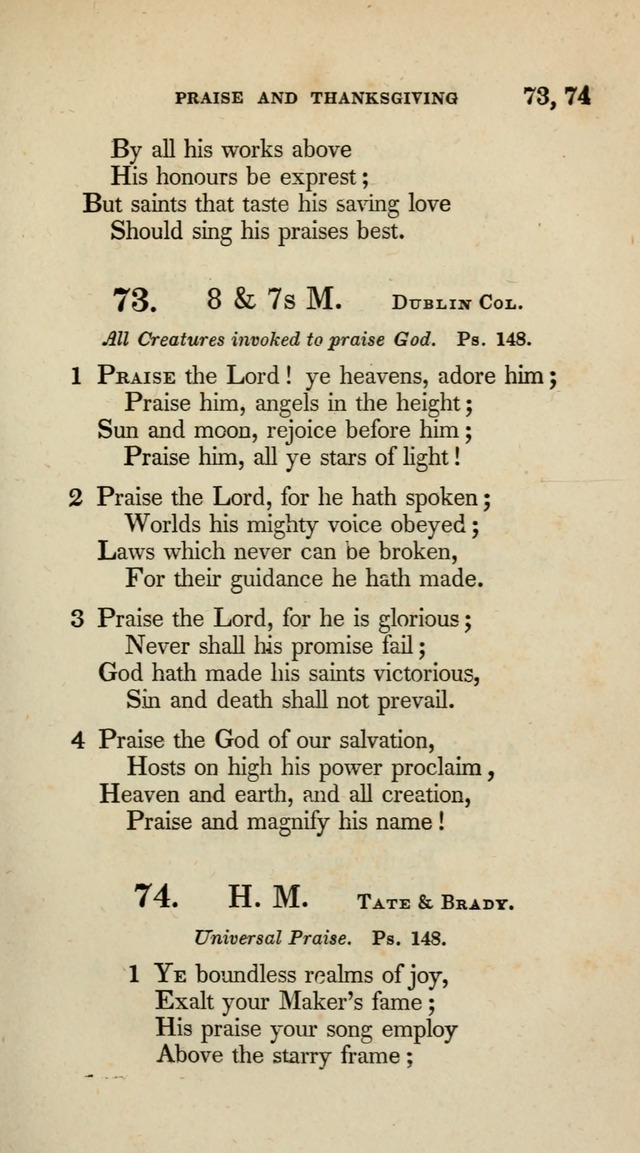 A Collection of Psalms and Hymns for Christian Worship (10th ed.) page 53