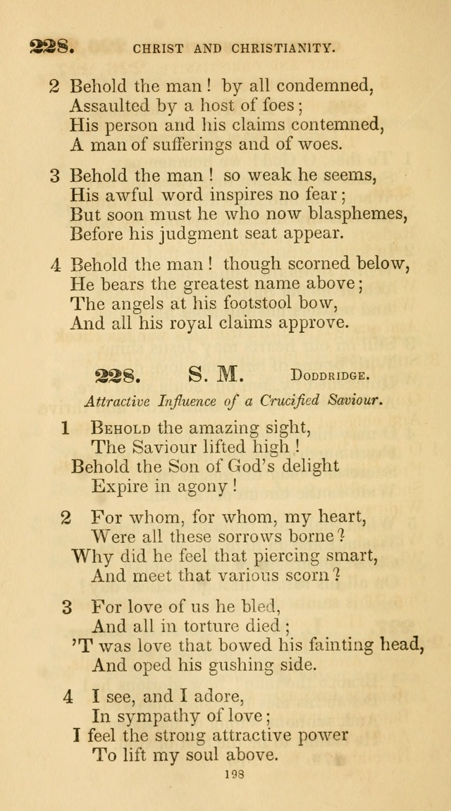 A Collection of Psalms and Hymns for Christian Worship. (45th ed.) page 198