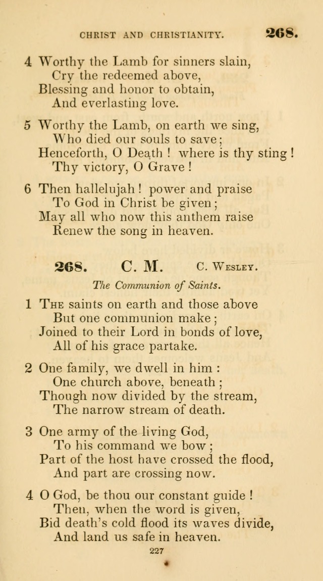A Collection of Psalms and Hymns for Christian Worship. (45th ed.) page 227
