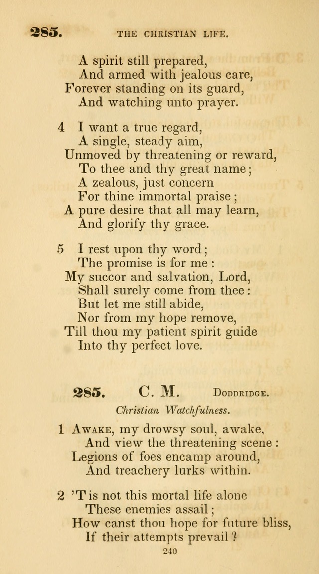 A Collection of Psalms and Hymns for Christian Worship. (45th ed.) page 240