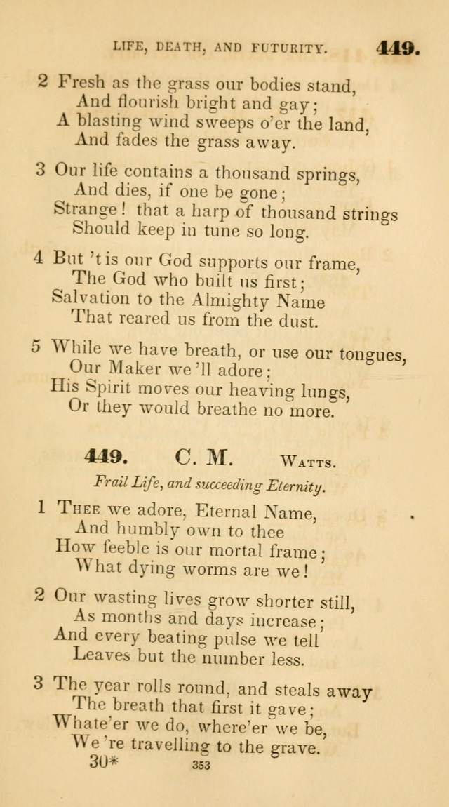 A Collection of Psalms and Hymns for Christian Worship. (45th ed.) page 353