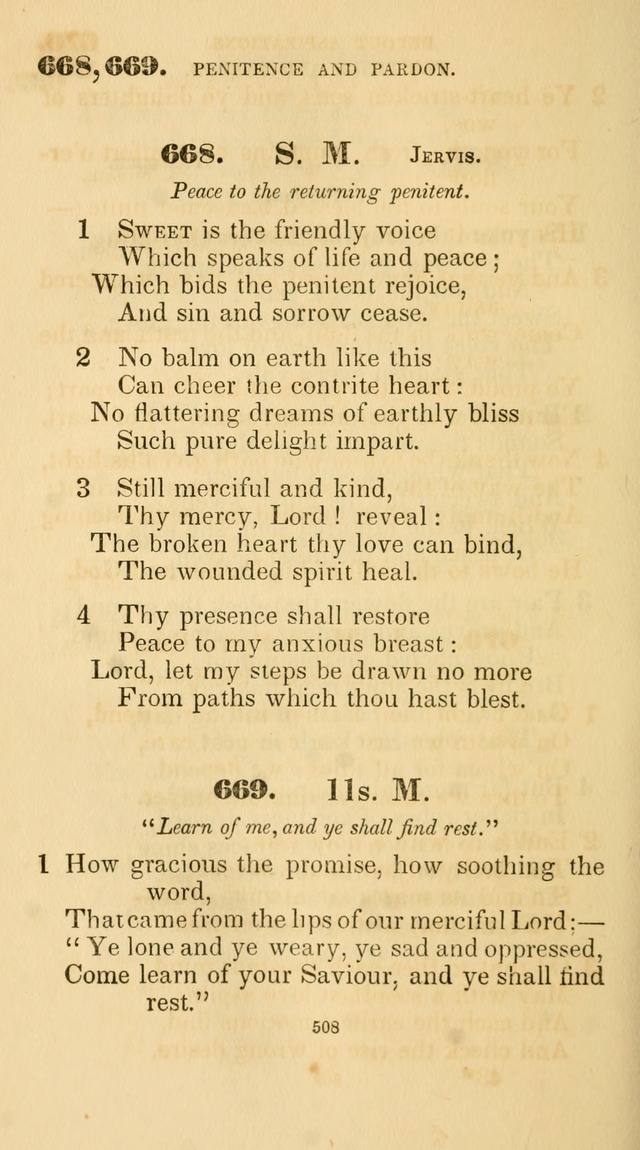 A Collection of Psalms and Hymns for Christian Worship. (45th ed.) page 508