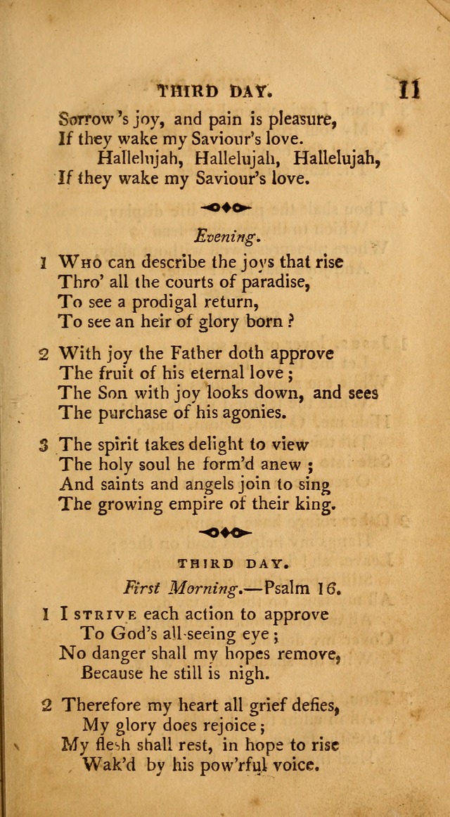A Collection of Psalms and Hymns: from various authors, chiefly designed for public worship (4th ed.) page 11