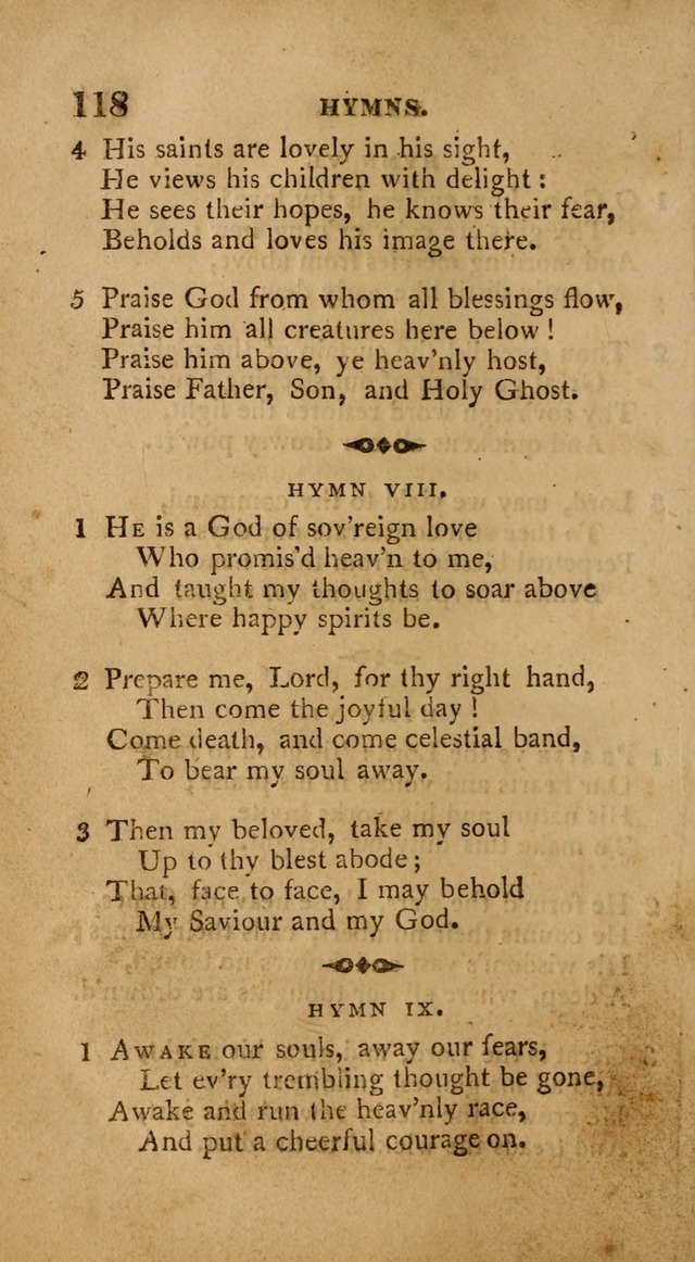A Collection of Psalms and Hymns: from various authors, chiefly designed for public worship (4th ed.) page 118